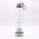 Clear Quartz Crystal Water Bottle — Wisdom & Clarity