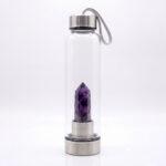 Amethyst Crystal Water Bottle — Calm & Clarity