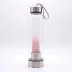 Rose Quartz Crystal Water Bottle - Love & Harmony