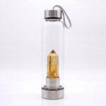 Citrine Crystal Water Bottle - Success and Abundance
