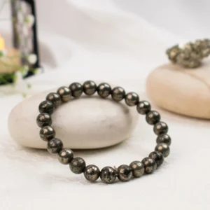 Raw Pyrite Bracelet — Prosperity · Protection · Power