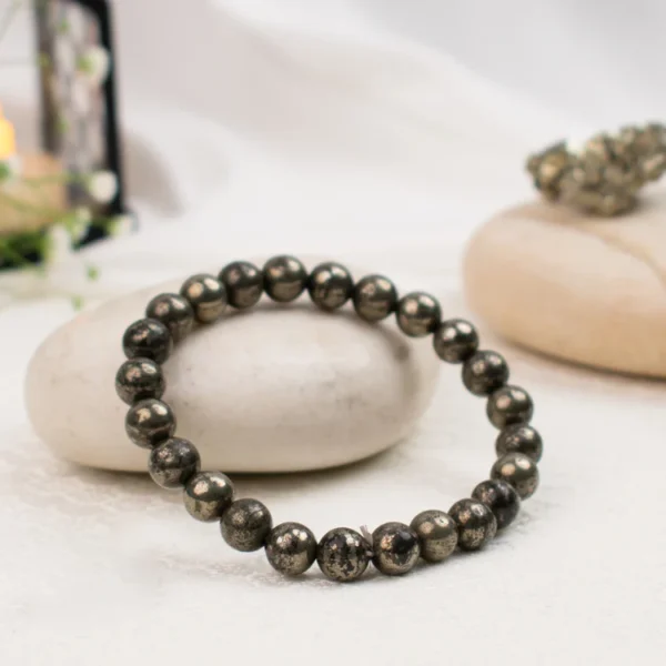 Raw Pyrite Bracelet — Prosperity · Protection · Power