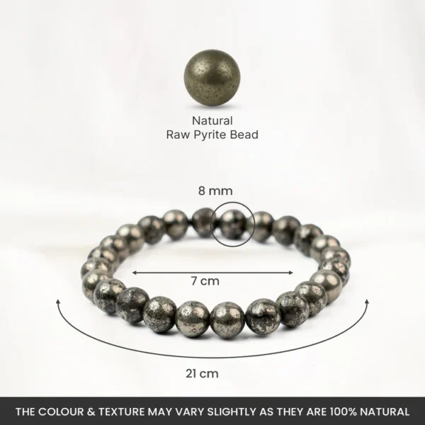 Raw Pyrite Bracelet — Prosperity · Protection · Power