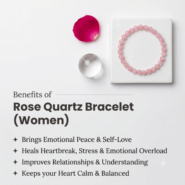 Rose Quartz Bracelet — Love · Healing · Inner Peace