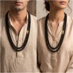 Black Obsidian Mala — 8mm · 108 Beads · 100% Authentic Crystal