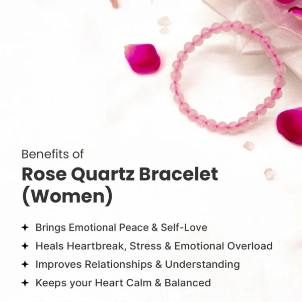 Rose Quartz Bracelet — Love · Healing · Inner Peace