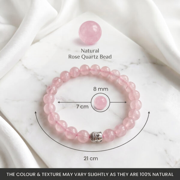Love Attraction Bracelet — Rose Quartz · Heart Chakra · Unconditional Love