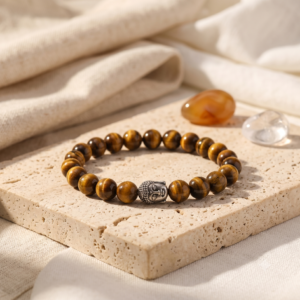 Tiger Eye Concentration & Focus Bracelet — Clarity · Grounding · Mental Strength