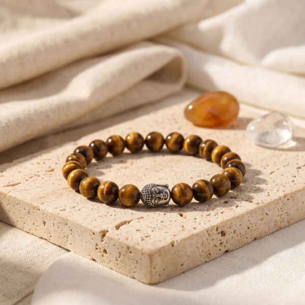 Tiger Eye Concentration & Focus Bracelet — Clarity · Grounding · Mental Strength