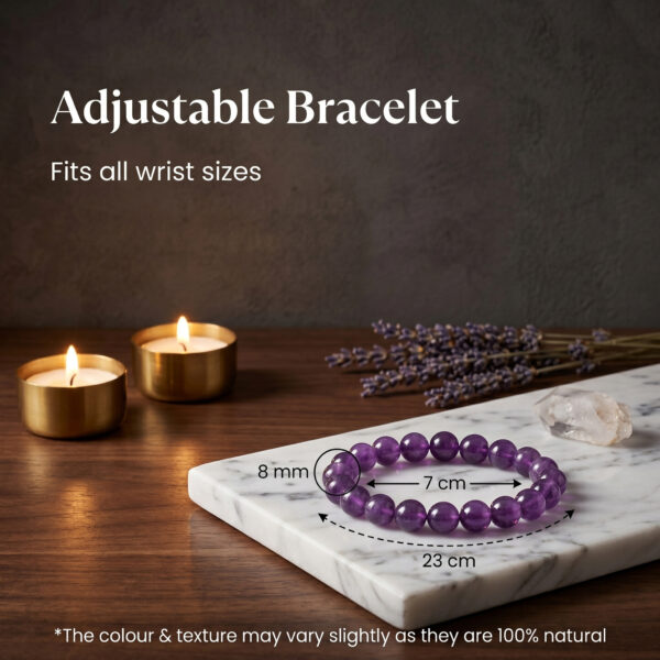 Original Amethyst Bracelet — Calm · Clarity · Emotional Healing