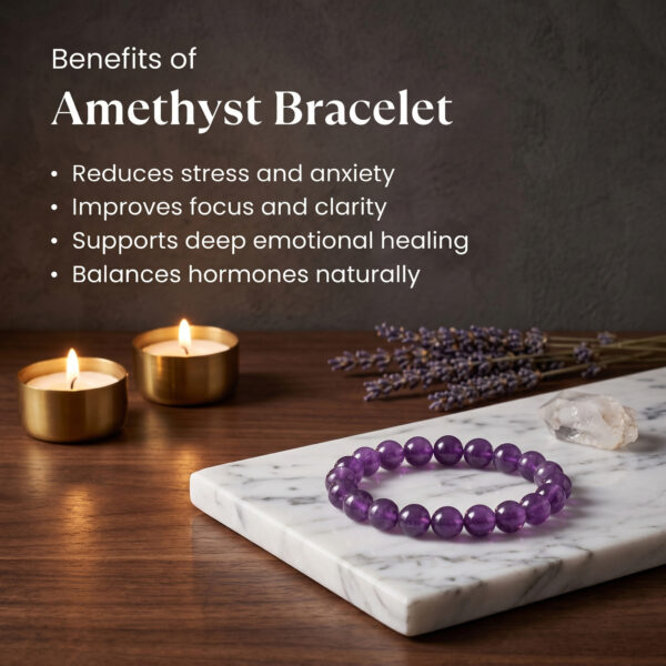 Original Amethyst Bracelet — Calm · Clarity · Emotional Healing