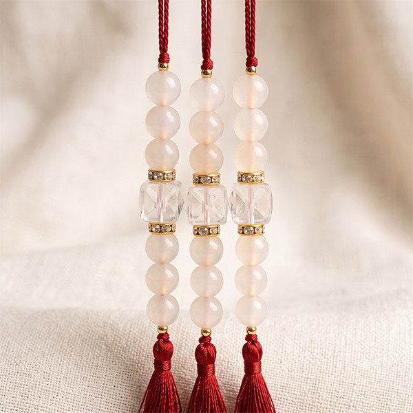 Crystal Pyramid Rakhi| Purity · Positivity · Protection ·