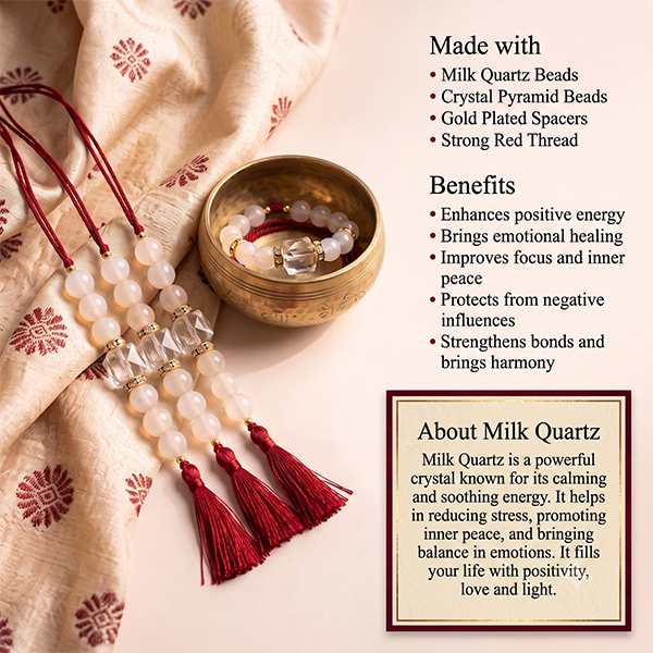 Crystal Pyramid Rakhi| Purity · Positivity · Protection ·