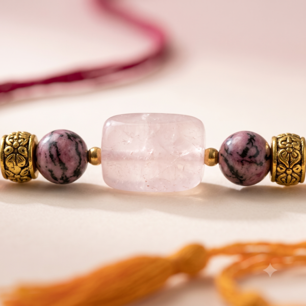 4 Healing Stone Rakhi — Love · Harmony · Protection · Healing